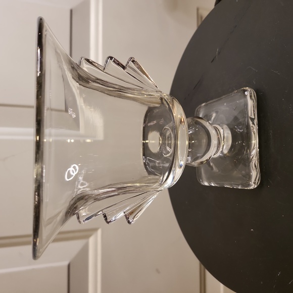 Other - Unique Hiesey L E Smith Style Glass Vase w/ Fins 6"